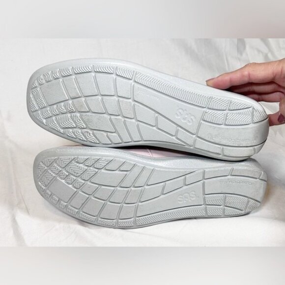 SAS Pink Leather Glitter Breast Cancer Awareness Boat Deck Shoes~9.5~ - Picture 7 of 8